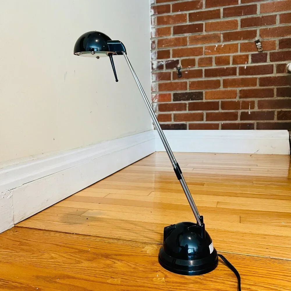 Vintage IKEA Espressivo Black Desk/Table Lamp Adjustable - Works